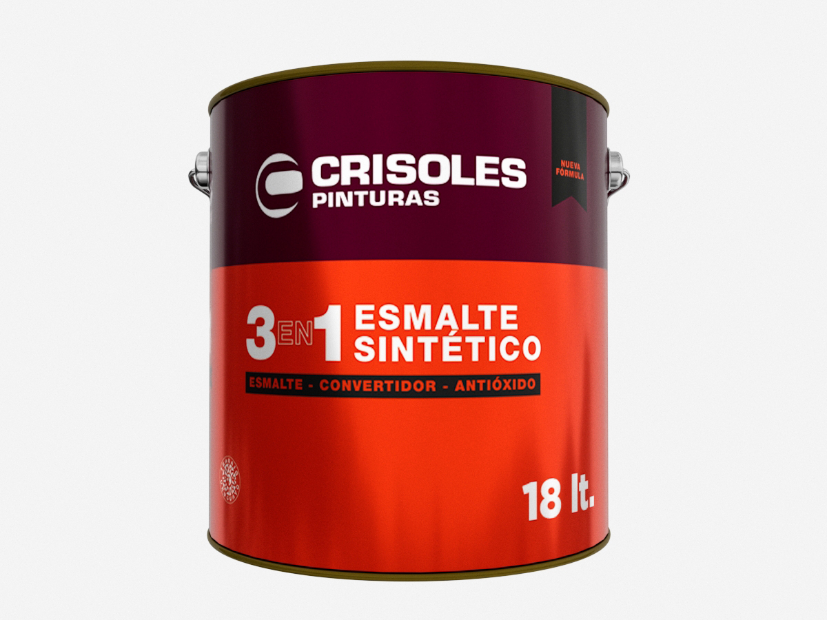 ESMALTE NEGRO MATE 18 L