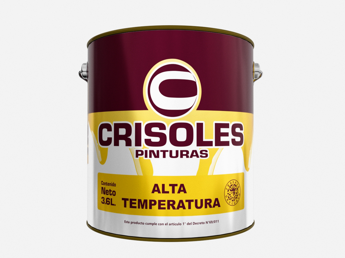 ESMALTE NEGRO ALTA TEMPERATURA 3.6 L