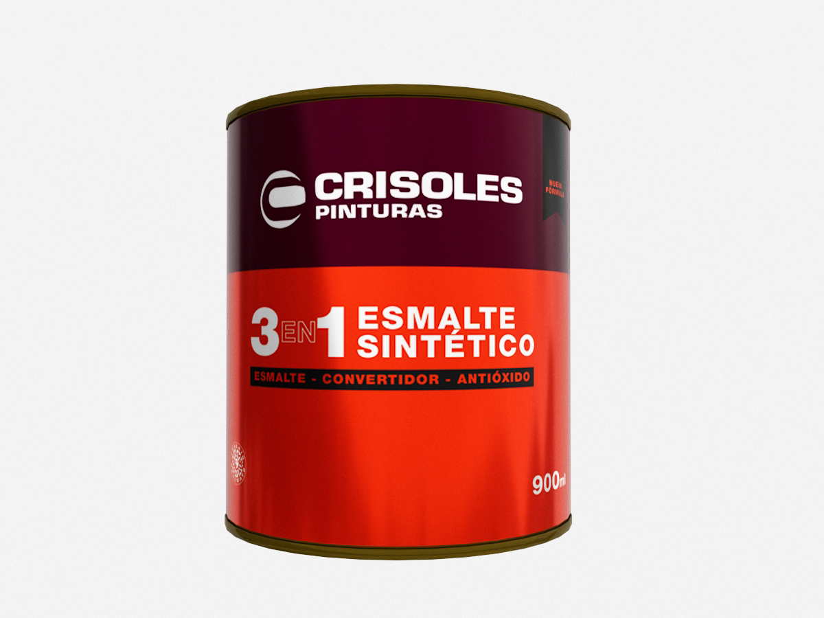 ESMALTE NEGRO SEMIBRILLO 900 ML.